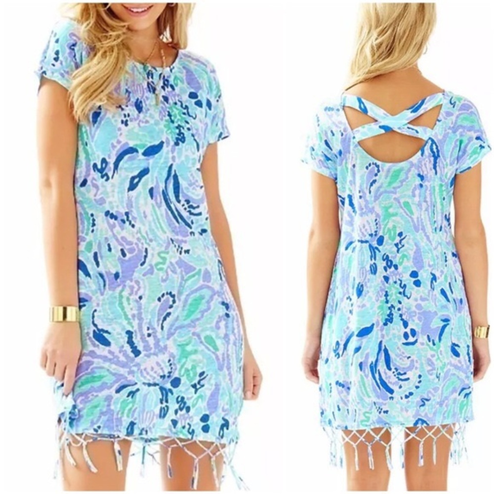 NWOT LILLY PULITZER LINEN BEACHCOMBER TUNIC